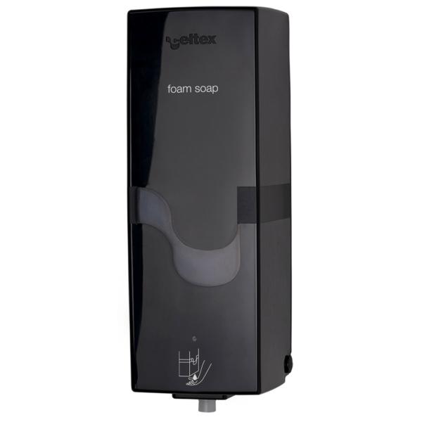 celtex® E-CONTROL Schaumseifenspender Kunststoff, schwarz