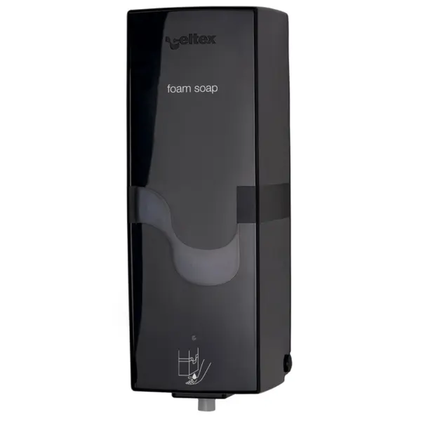 celtex® E-CONTROL Schaumseifenspender Kunststoff, schwarz 