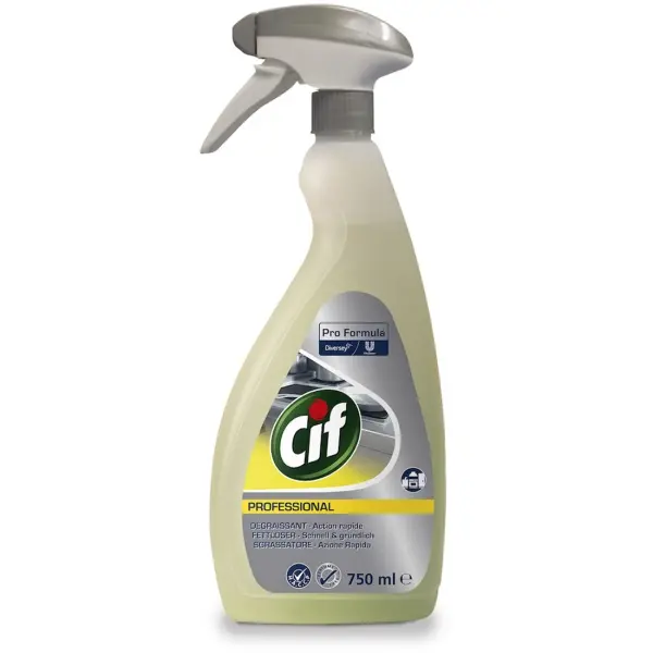 Diversey Cif Professional Fettlöser  kombiniertes Reinigungs- & Fettlösekonzentrat 750 ml Flasche