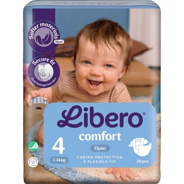 LIBERO Comfort 4 Maxi Babywindeln 7-14 kg 1 Beutel = 26 Stück