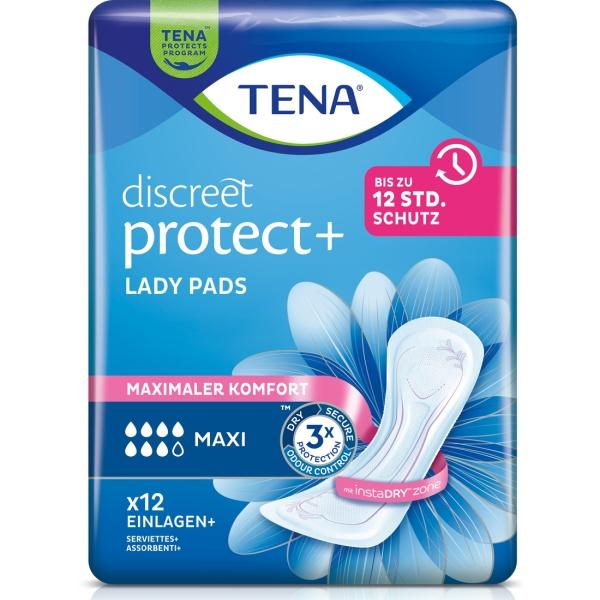 TENA Lady Discreet Maxi Einlagen für starke Inkontinenz 1 Beutel = 12 Stück