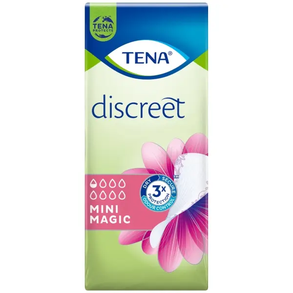 TENA Discreet Mini Magic Slipeinlagen für sehr leichte Blasenschwäche 1 Beutel = 34 Stück