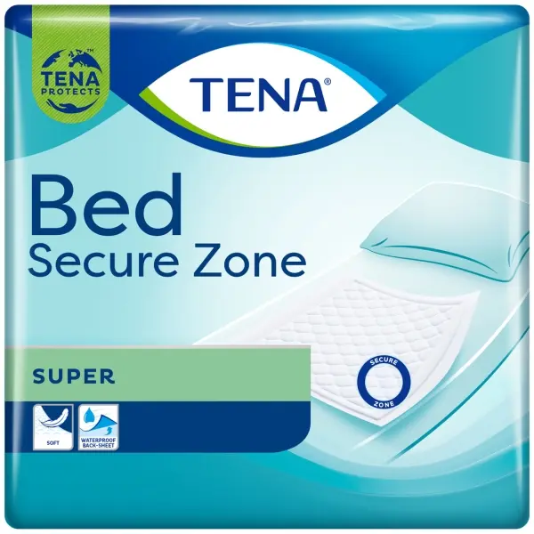 TENA Bed Super 60 x 90 cm Bettunterlage bei Inkontinenz 1 Beutel = 26 Stück
