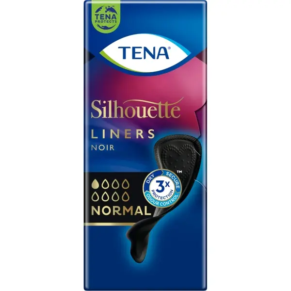 TENA Silhouette Noir Normal schwarze Inkontinenz-Slipeinlagen 1 Beutel = 26 Stück