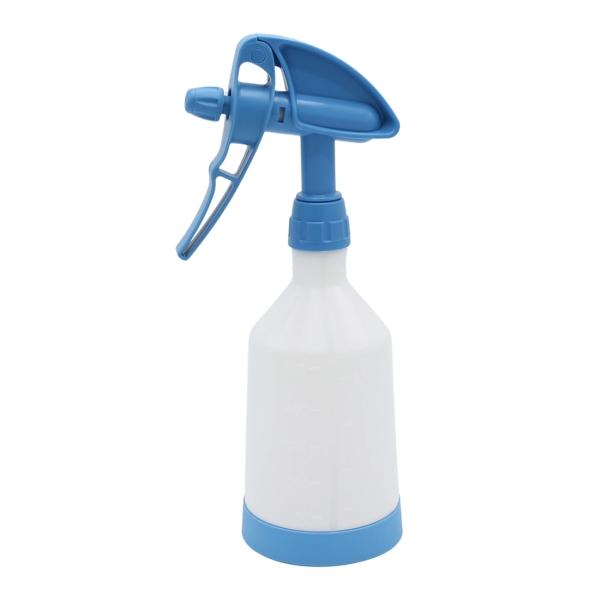 DE WITTE 2-Way Sprühflasche Tex Spray Sprühkopf  360° + Flasche Inhalt 500 ml blau
