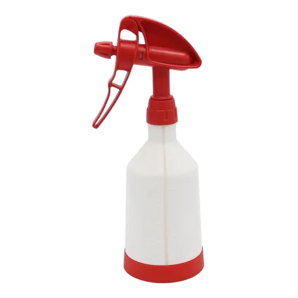 DE WITTE 2-Way Sprühflasche Tex Spray Sprühkopf  360° + Flasche Inhalt 500 ml rot