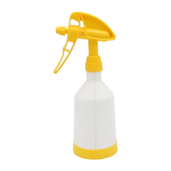 DE WITTE 2-Way Sprühflasche Tex Spray Sprühkopf  360° + Flasche Inhalt 500 ml gelb