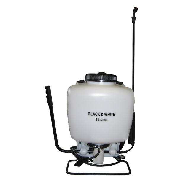 DE WITTE Black & White Rückensprühgerät 15 l weißer Behälter