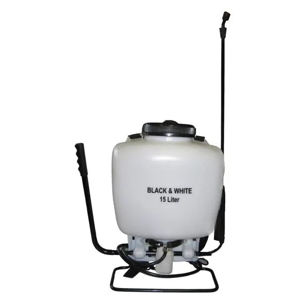 DE WITTE Black & White Rückensprühgerät 15 l weißer Behälter  