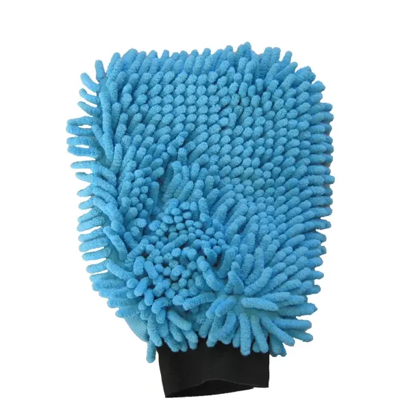 DE WITTE Waschhandschuh Rasta  blau