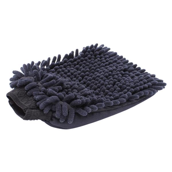 DE WITTE Waschhandschuh Rasta  schwarz