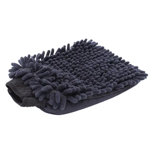 DE WITTE Waschhandschuh Rasta  schwarz