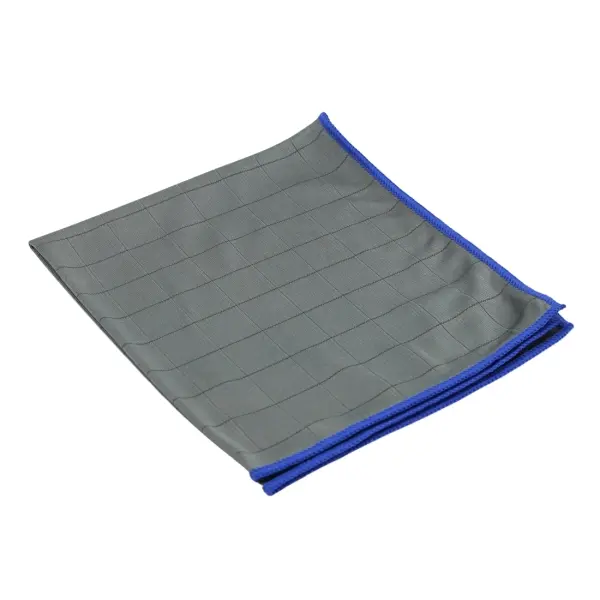DE WITTE Carbon-Mikrofasertuch 40 x 50 cm, blau 1 Pack = 5 Tücher