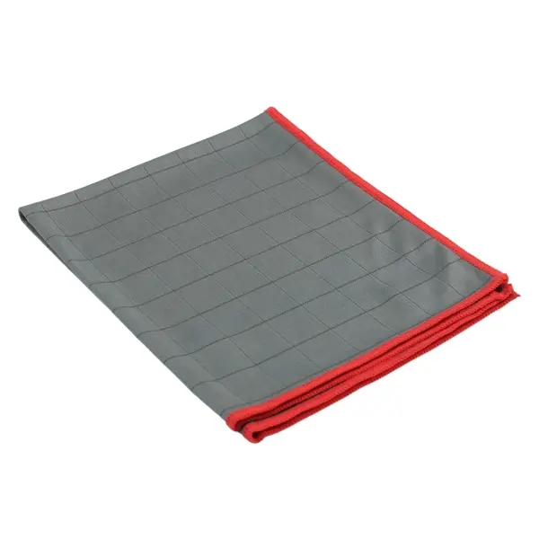 DE WITTE Carbon-Mikrofasertuch 40 x 50 cm, rot 1 Pack = 5 Tücher