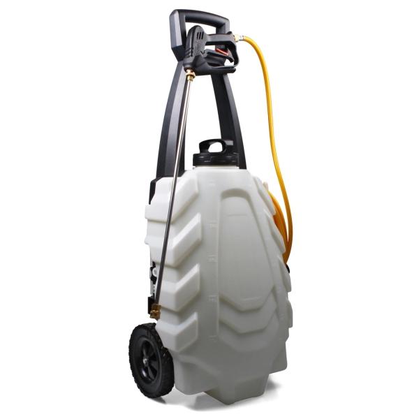 DE WITTE SAMOURAÏ Elektrischer Sprüher 30 L auf Rollwagen mit 1 Akku
