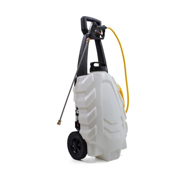 DE WITTE SAMOURAÏ Elektrischer Sprüher 30 L auf Rollwagen mit 2 Akkus 