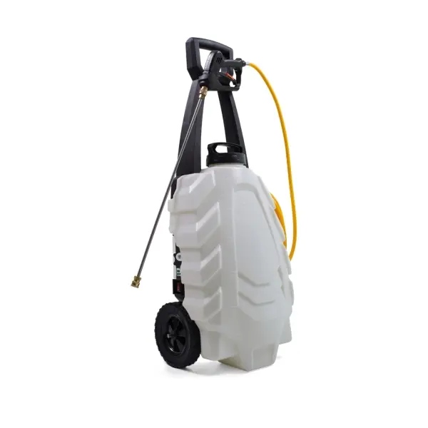 DE WITTE SAMOURAÏ Elektrischer Sprüher 30 L auf Rollwagen mit 2 Akkus 