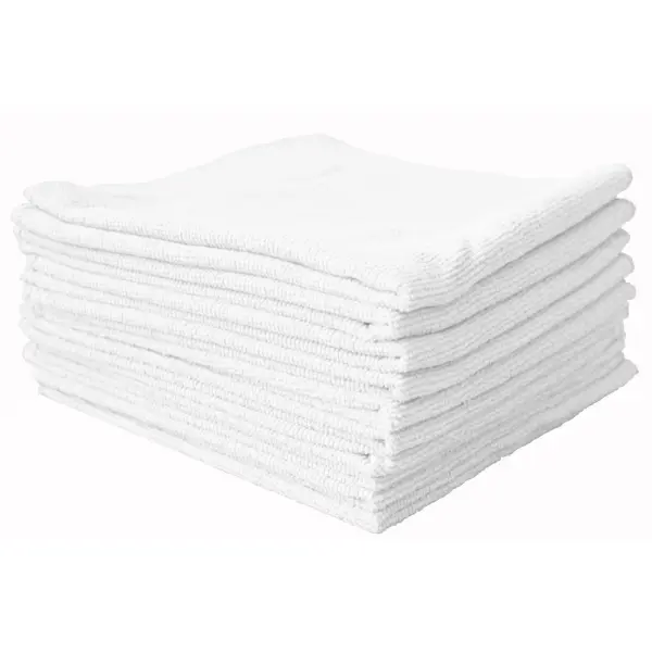 DE WITTE Microfasertücher Tricot FIRST 38 x 38 cm weiss 1 Pack = 10 Stück