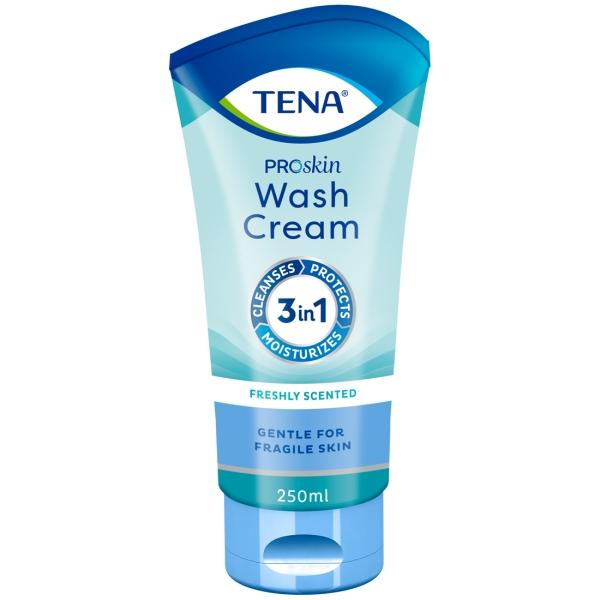 TENA Wash Cream sanfte Reinigungslotion mit 3-in-1-Formel 250 ml Tube