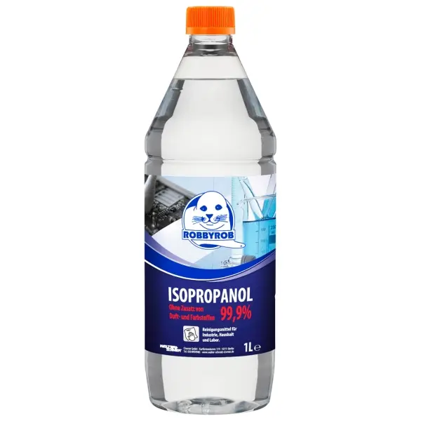 Robbyrob Isopropanol 99,9% für Industrie, Haushalt und Labor 1 Set = 3 Flaschen