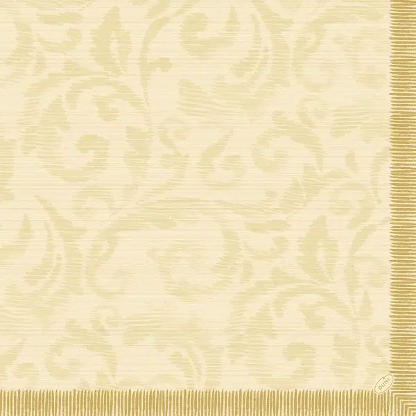 Duni Dunilin Servietten 40 x 40 cm, Rich Damast cream 1 Karton = 12 x 45 Stück