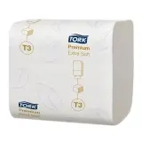 TORK Premium Toilettenpapier Einzelblatt 2 lagig hochweiß 1 Pack 252 Blatt 1 Karton = 30 Packung