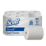 Kimberly-Clark Scott Slimroll Rollenhandtücher 1-lagig, weiß, Airflex, Rolle a 165 m 1 Karton = 6 Rollen