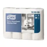 TORK Neutral Küchenrolle 2 lagig  weiß 1 Pack = 4 Rollen 1 Karton = 12 Packung