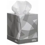 Kimberly-Clark Kleenex Kosmetiktücher, Würfel-Box 2-lagig, weiß, 21 x 20 cm, 1 Box = 88 Tücher 1 Karton = 12 Boxen