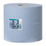 TORK Premium Starke Mehrzweck Papierwischtücher 2-lagig blau, 23,5 x 34 cm Rolle 255 m 1 Paket = 2 Rollen