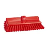 Vikan High-Low-Bürste 26,5 cm medium, mit Gewindewinkel rot