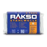 RAKSO Stahlwolle - Pads 8 Pads = 200 g Packung Sorte 0 - mittel