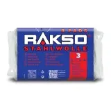 RAKSO Stahlwolle - Pads 8 Pads = 200 g Packung Sorte 3 - grob