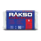 RAKSO Stahlwolle - Pads 8 Pads = 200 g Packung Sorte 5 - grob