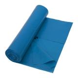 DEISS Abfallsäcke 120 l, 45 my, blau 700 x 1100 mm, LDPE, aus Recyclingmaterial 1 Rolle = 25 Stück