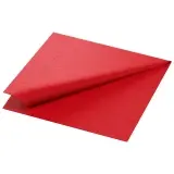 Duni Zelltuch Servietten 3-lagig, 33 x 33 cm, 1/4 Falz, rot 1 Karton = 4 x 250 Stück