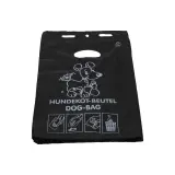 DEISS Hundekotbeutel 3 l, 15 my, schwarz 250 x 310 + 30 mm, HDPE 1 Pack = 50 Beutel