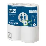 TORK Advanced Kleinrollen Toilettenpapier 2-lagig, Tissue, weiß T4 1 Karton = 48 Rollen