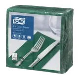 TORK Advanced, Soft Dinnerserviette 3-lagig, 39 x 39 cm, 1/8 Falz dunkelgrün 1 Karton = 1200 Stück