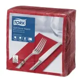 TORK Advanced, Soft Dinnerserviette 3-lagig, 39 x 39 cm, 1/8 Falz, bordeauxrot 1 Karton = 1200 Stück