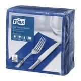 TORK Advanced, Soft Dinnerserviette 3-lagig, 39 x 39 cm, 1/8 Falz, dunkelblau 1 Karton = 1200 Stück