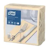 TORK Advanced, Soft Dinnerserviette 3-lagig, 39 x 39 cm, 1/8 Falz, sand 1 Karton = 1200 Stück