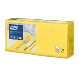 TORK Advanced Soft Lunchserviette 3-lagig, 33 x 32,6 cm, 1/8 Falz, gelb 1 Karton = 1500 Stück