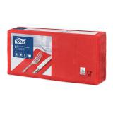 TORK Advanced Soft Lunchserviette 3-lagig, 33 x 33 cm, 1/8 Falz, rot 1 Karton = 1500 Stück