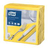 TORK Advanced, Soft Dinnerserviette 3-lagig, 39 x 39 cm, 1/4 Falz, gelb 1 Karton = 1200 Stück