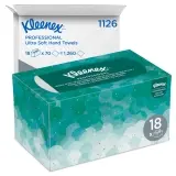 Kimberly-Clark KLEENEX ULTRA SOFT POP-UP Handtücher 1-lagig, 25, 4  x 22, 6 cm, weiß Zupfbox mit 70 Tüchern 1 Karton = 18 Boxen