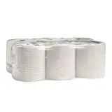 Kimberly-Clark HOSTESS NATURA Rollenhandtücher 2-lagig, natur, Rolle a 140 m 1 Pack = 6 Rollen