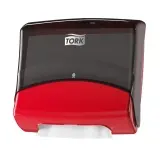 TORK Performance Einzeltuchspender rot / schwarz, Kunststoff, W4 