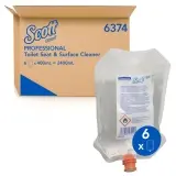 Kimberly-Clark Scott Reiniger für Toilettensitze und Oberflächen transparent, Beutel a 400 ml 1 Karton = 6 Beutel