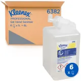 Kimberly-Clark KLEENEX Handdesinfektionsgel mit Alkohol transparent, feuchtigkeitsspendend 1 Karton = 6 x 1 l Flasche